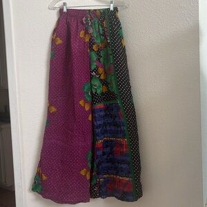 Kantha Wide Leg Pants | Handmade In India